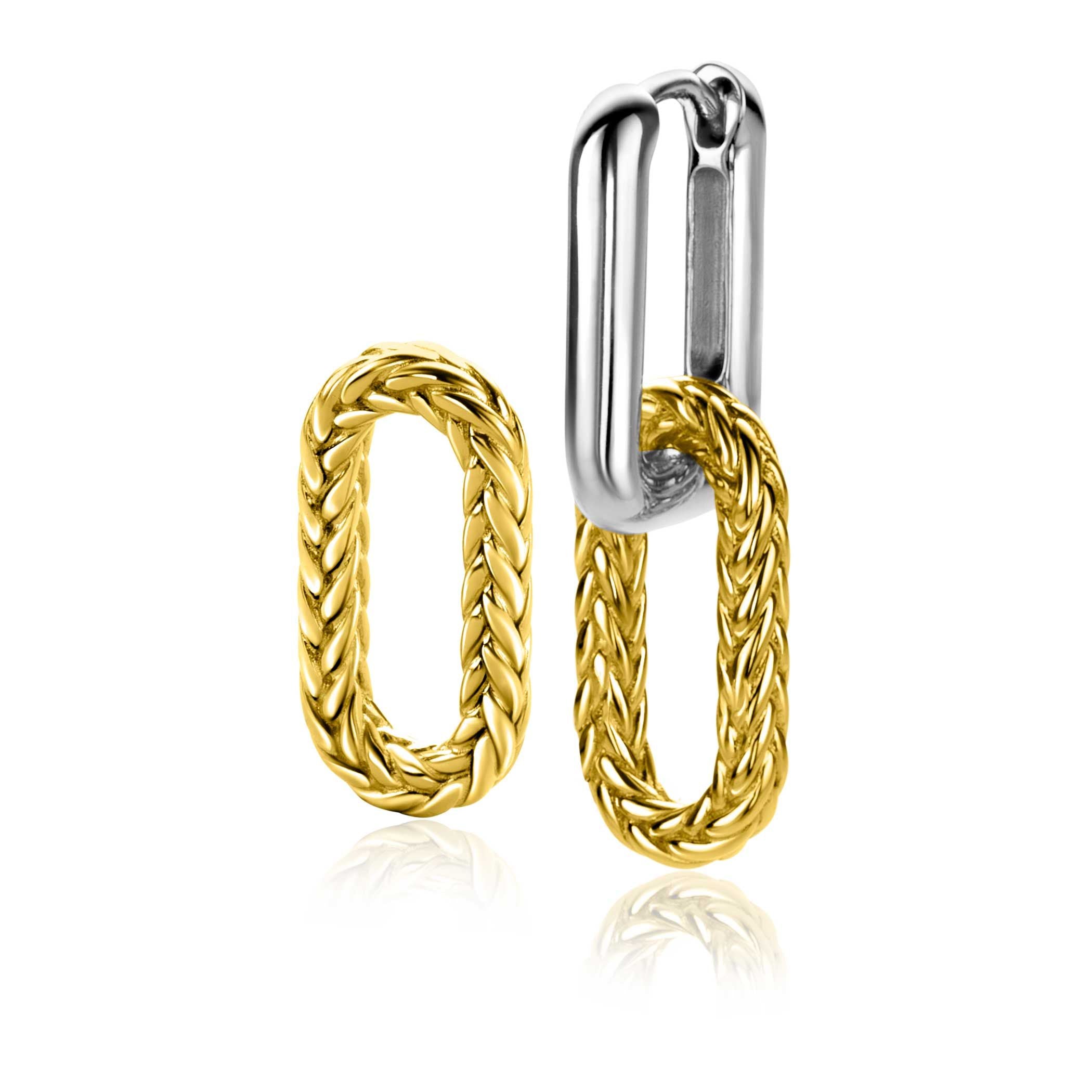 ZINZI Verguld Zilveren Oorbedels 20 mm - ZICH2553G