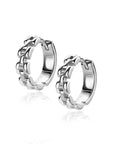ZINZI zilveren oorringen met rolex-style schakels 4mm breed en luxe klapsluiting ZIO2556 - 16mm