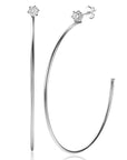 ZINZI zilveren oorstekers 5mm witte zirkonia met halve oorringen 55mm en 1,5mm buisdikte ZIO2574 - PansiteNederland.nl