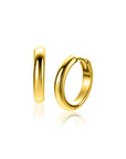 ZINZI gold plated zilveren gladde oorringen met ronde buis 16 x 3mm ZIO2601G - PansiteNederland.nl