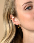 ZINZI gold plated zilveren gladde oorringen met ronde buis 16 x 3mm ZIO2601G - PansiteNederland.nl