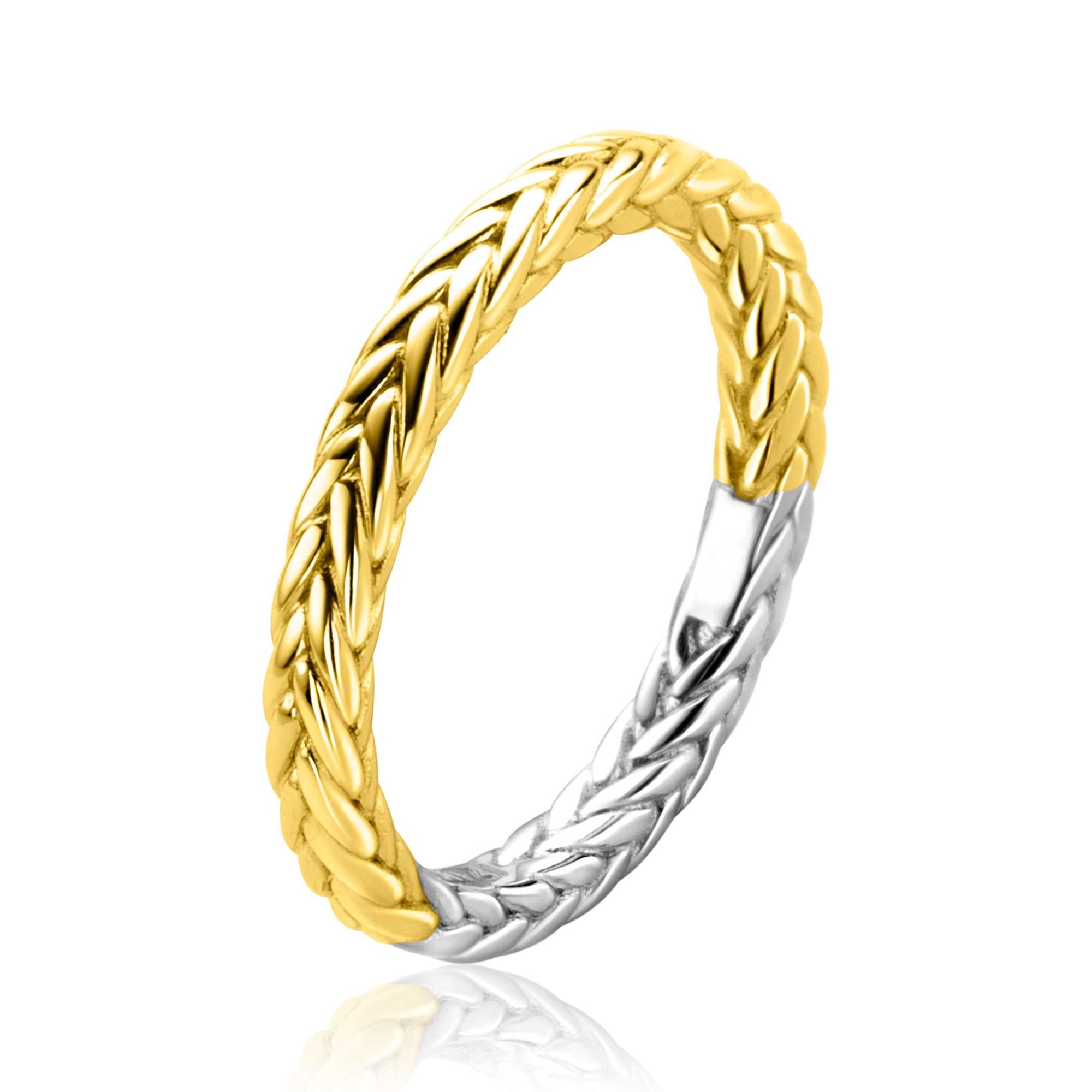 Zinzi Gold Plated Zilveren Aanschuifring Vossestaart 3mm - ZIR2553G, exclusief en kwalitatief hoogwaardig. Ontdek nu!