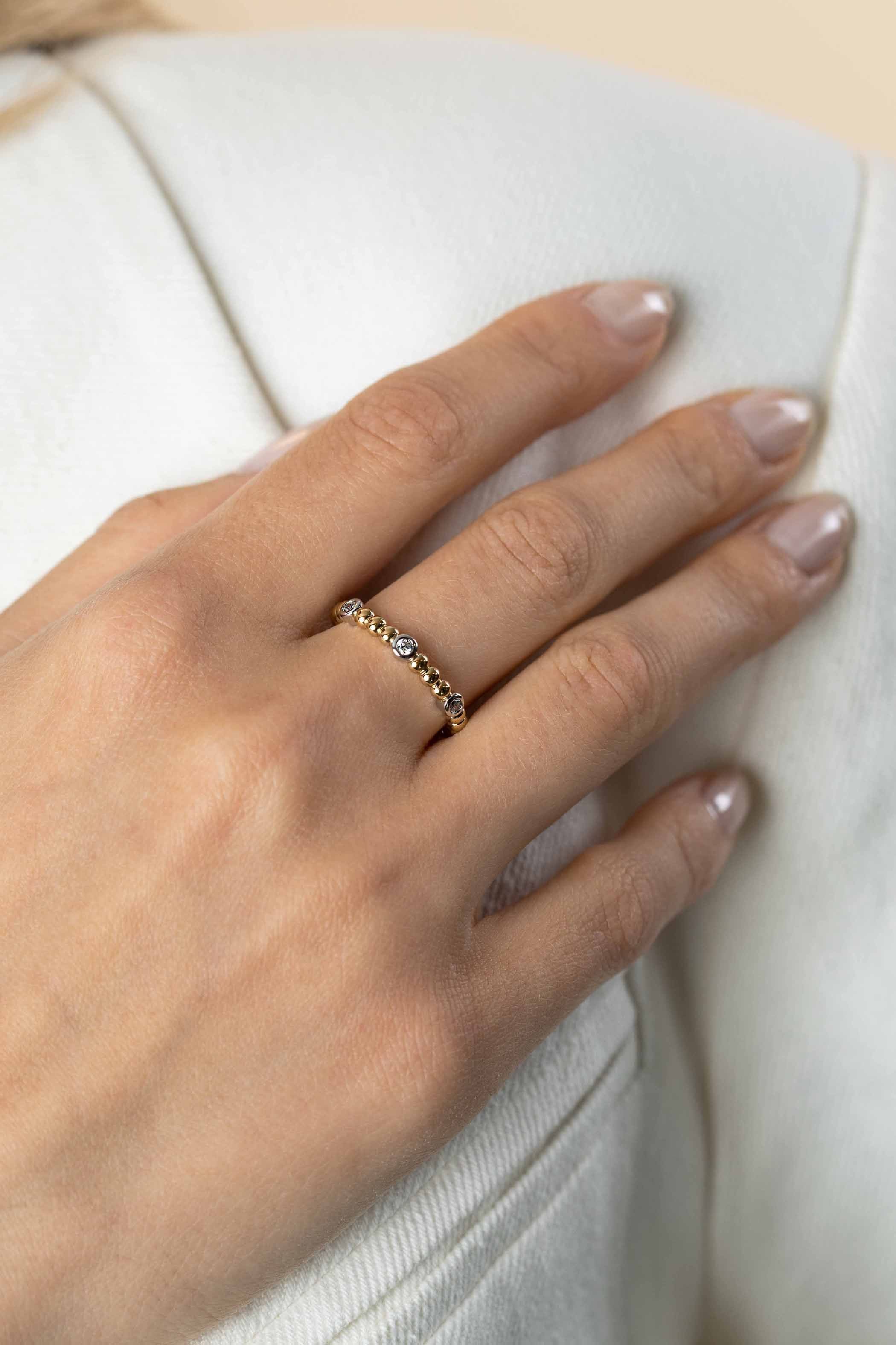 ZINZI Verguld Zilveren Ring met Witte Zirkonia - ZIR2569