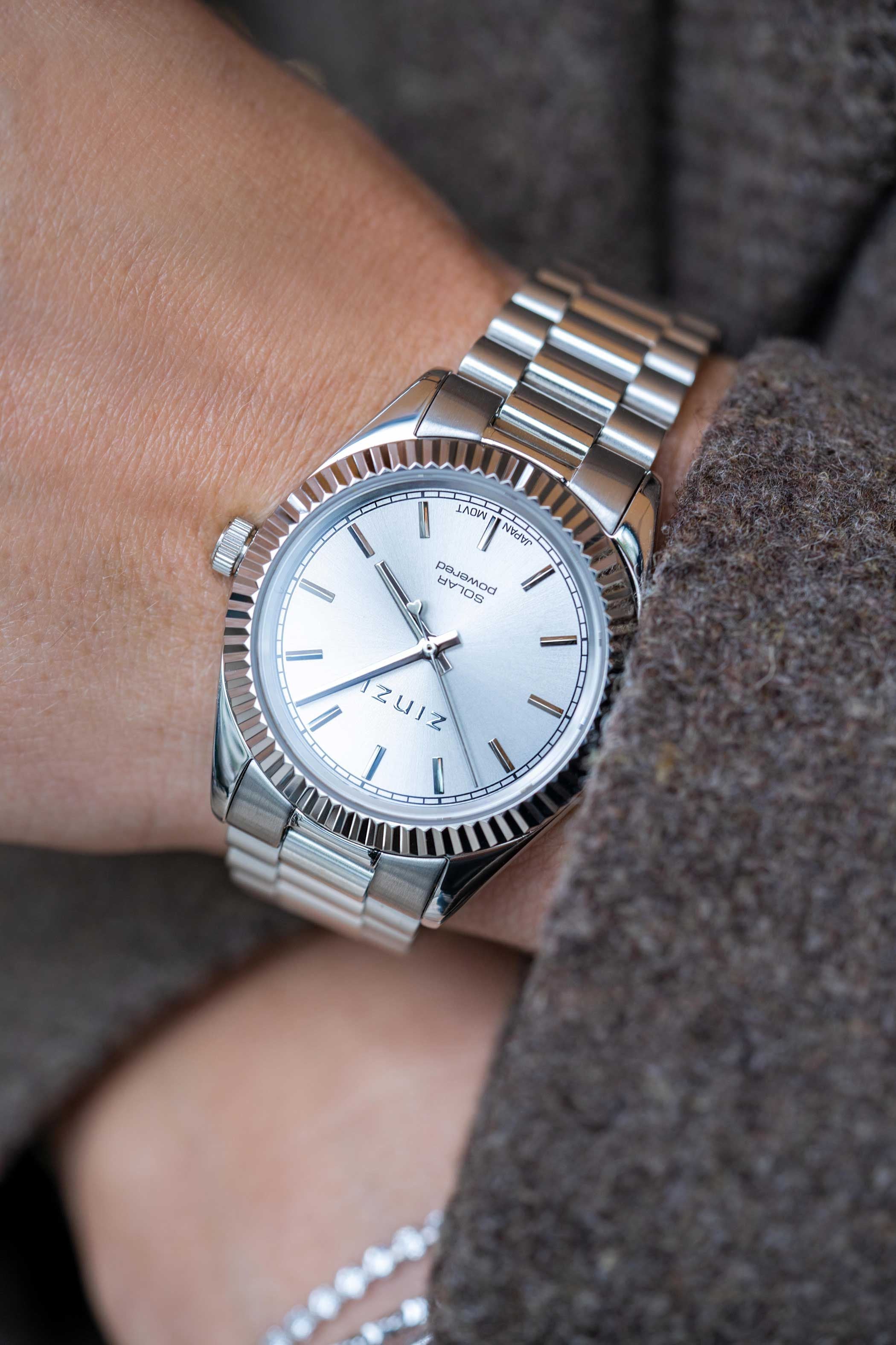 ZINZI Horloge 35mm zilverkleurig - ZIW2102