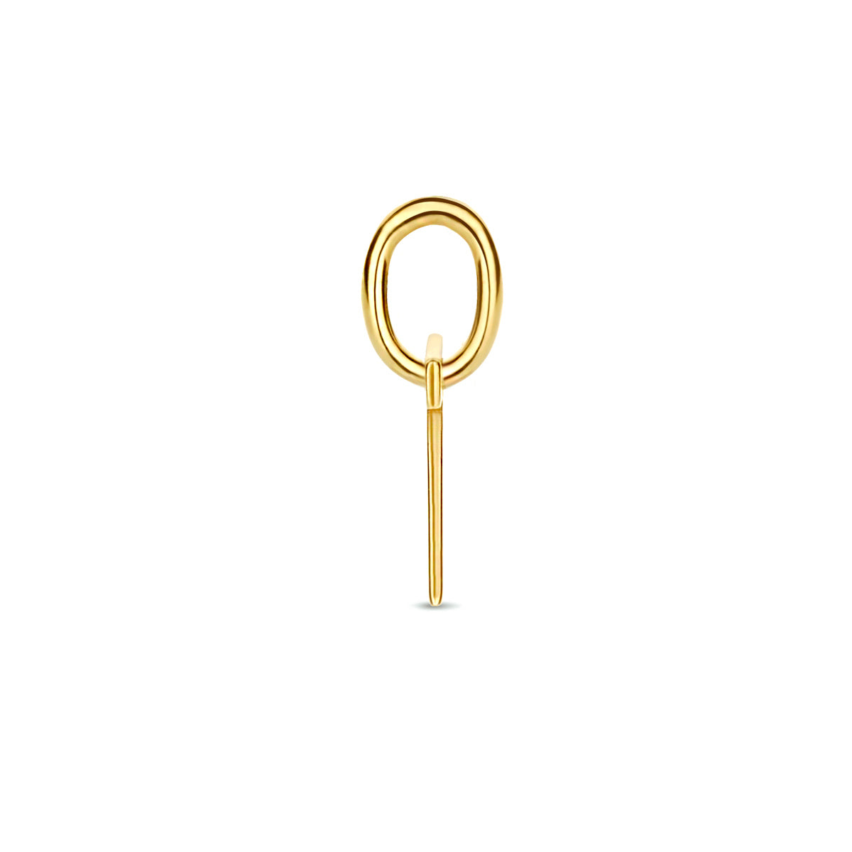 Hanger letter Z 6 mm 14K geelgoud #Letter_Z