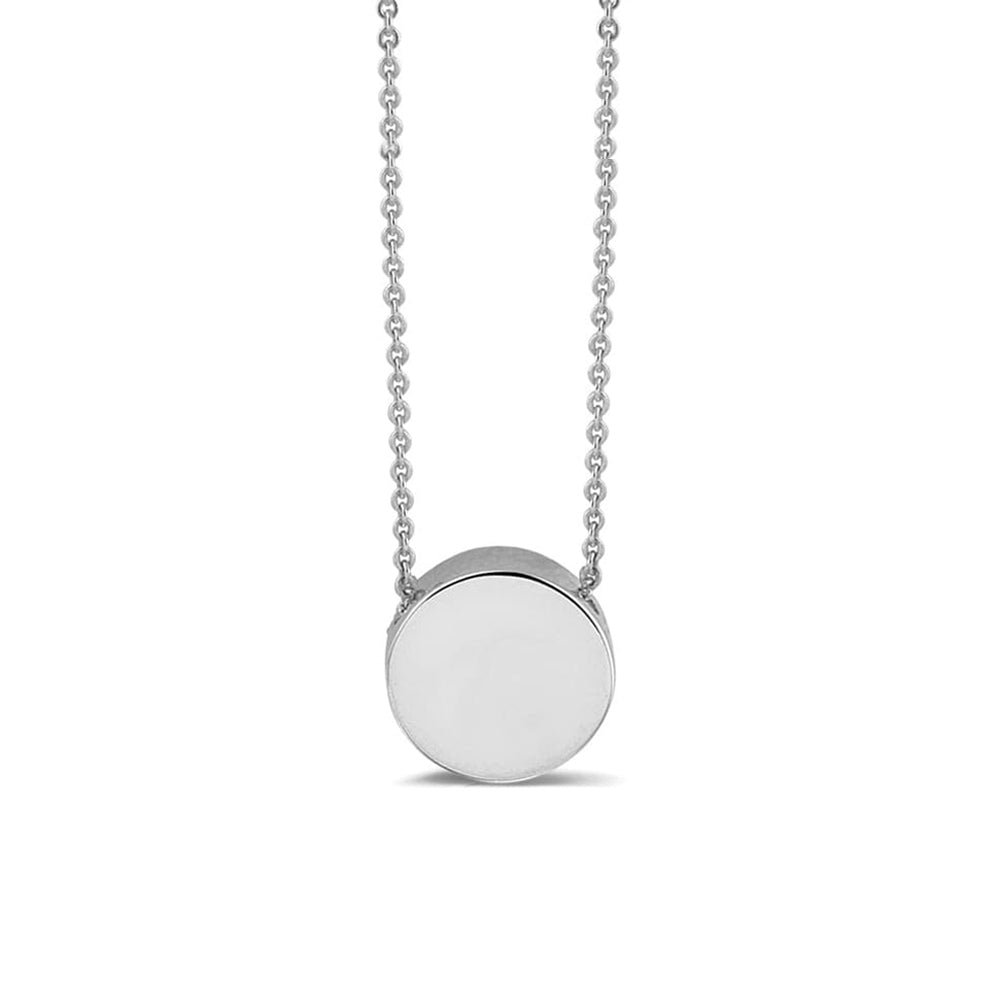 See You Zilveren mini disk ashanger met collier – 704 – afbeelding 1