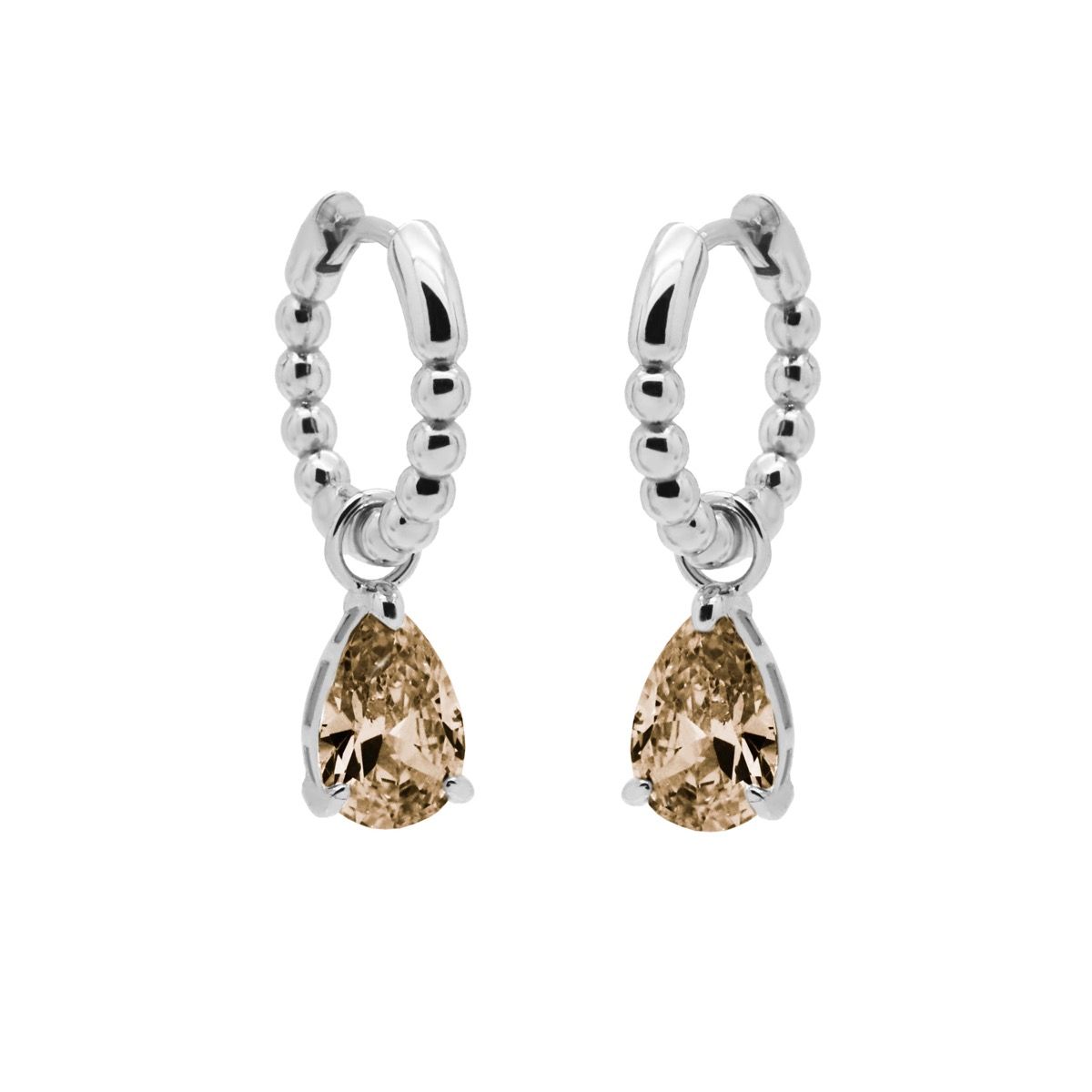 Karma Hinged Hoops Zirconia ANNA CHAMPAIGN A106S_C oorbellen