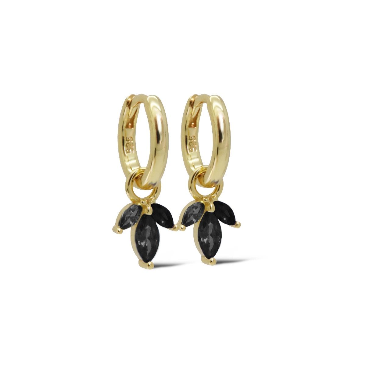 Karma Hinged Hoops PERSIAN Goldplated 12MM A129GP_BL oorbellen