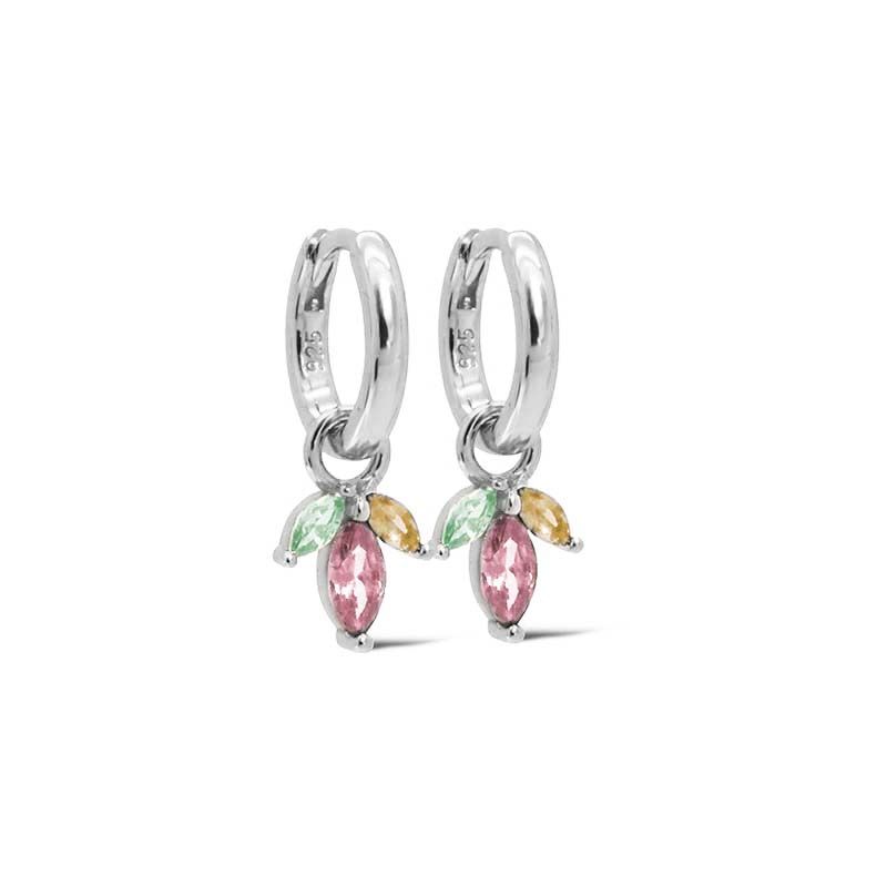 Karma Oorringen Hinged Hoops PERSIAN Spring Colour Silver A129S_SC - PansiteNederland.nl