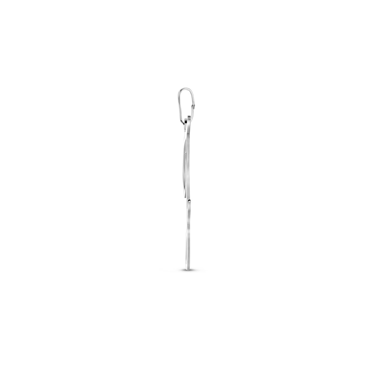 Hanger sierletter J 30,5 mm zilver #Letter_J