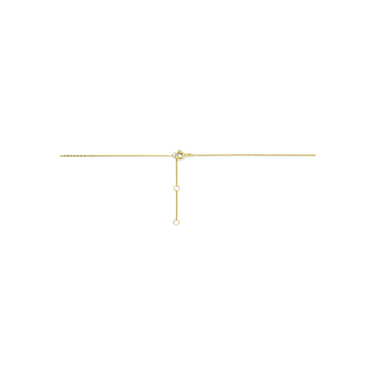 Collier zirkonia 9K geelgoud 40 - 42 - 44 cm