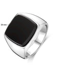 Zilveren zegelring onyx 1341690