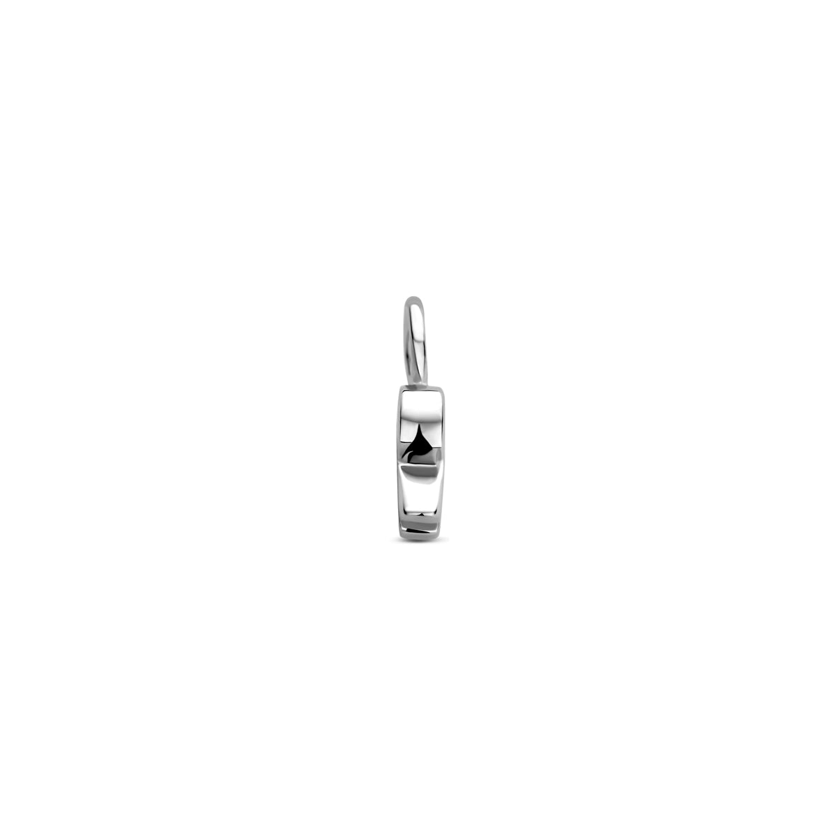 Oorringhanger letter R 6 mm zilver #Letter_R