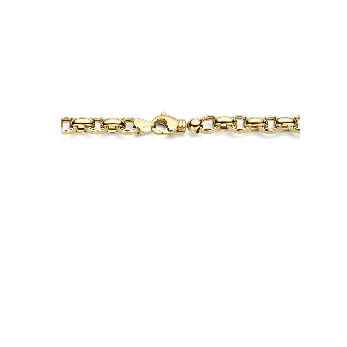 14K geelgoud collier jasseron 6,5 mm 45 cm 4027291 - PansiteNederland.nl