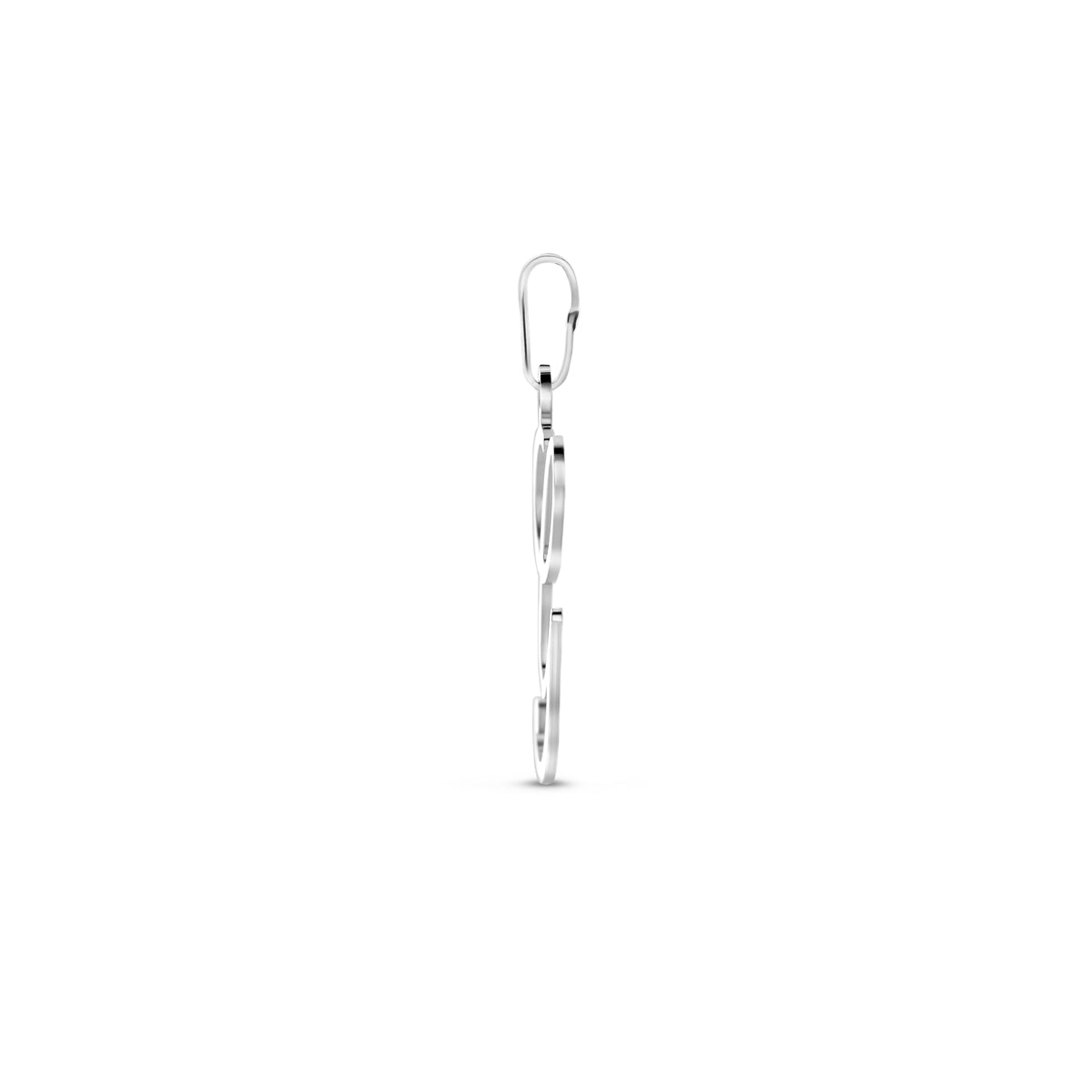 Hanger sierletter G 24,5 mm zilver #Letter_G