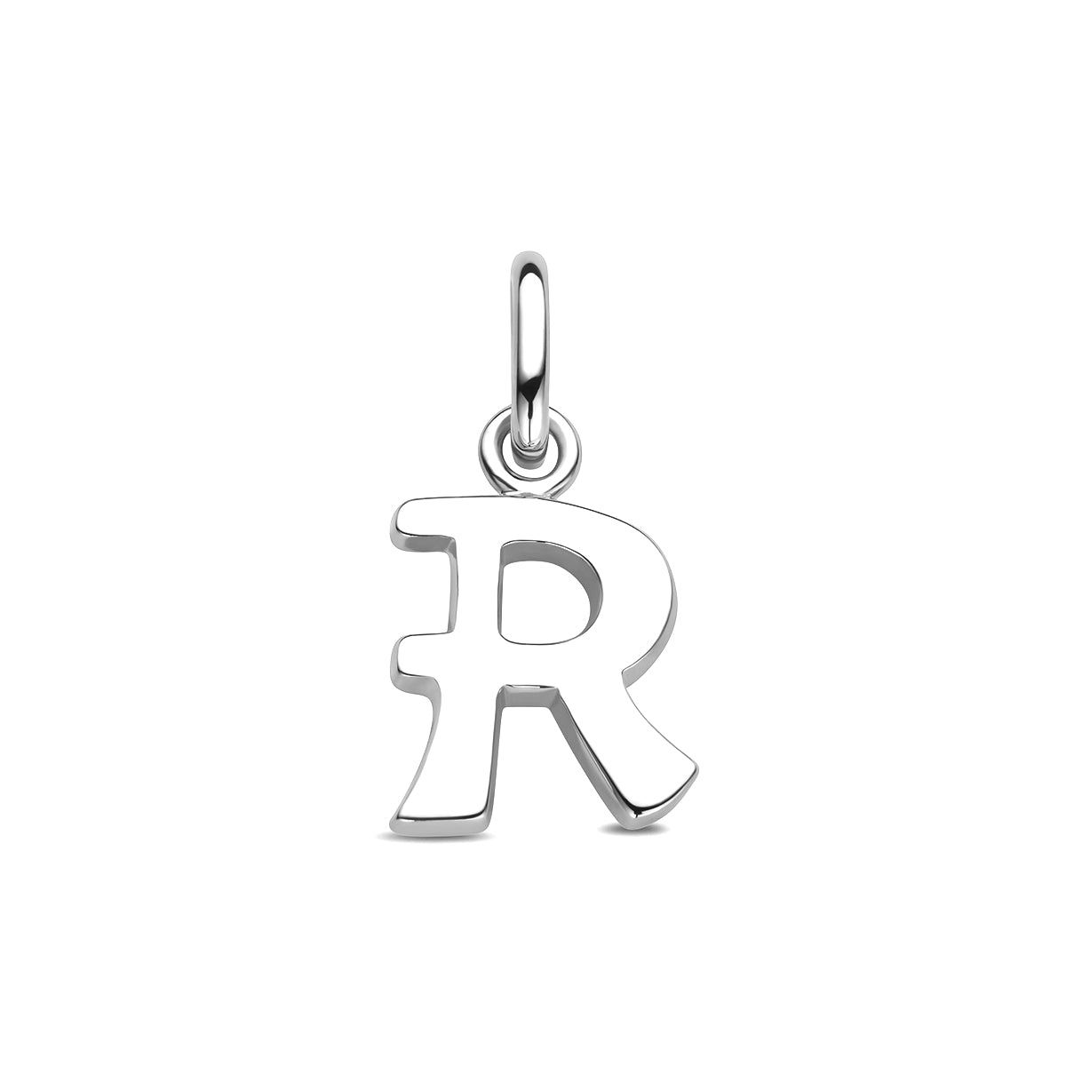 Hanger letter R 12,5 mm zilver #Letter_R