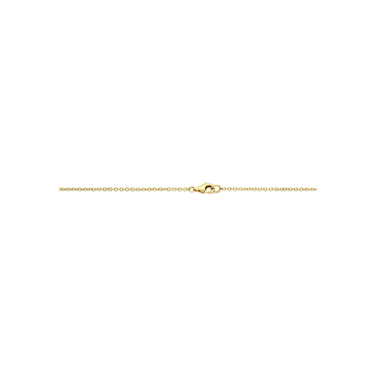 Collier diamant 0.80ct h si 40 cm 14K bicolor goud geel/wit