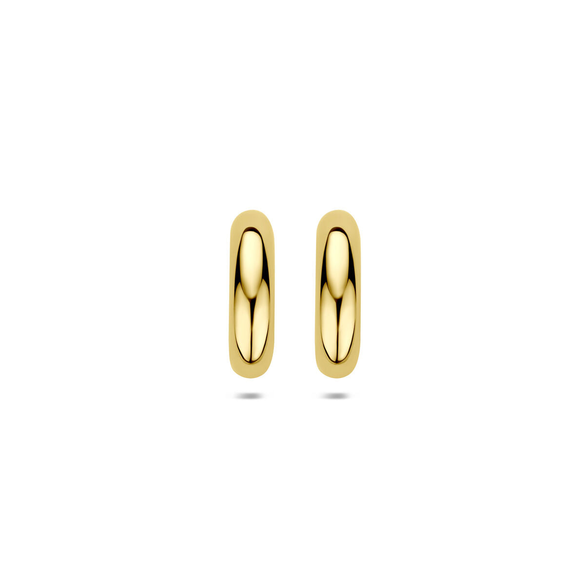 Stekeroorringen 14K geelgoud 18 mm
