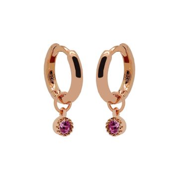 Karma Hinged Hoops Symbols Sieraad Roségoud oorbellen