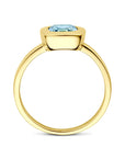 14K Geelgouden Ring Sky Blue Topaas 4033664