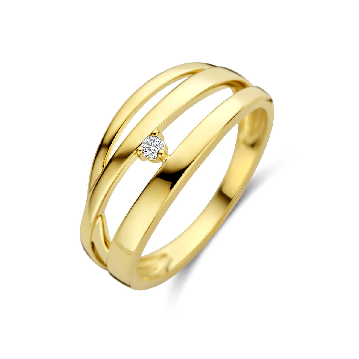 Fantasy Collection Ring diamant 0.03ct h si 14K geelgoud