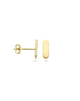 14K geelgouden oorknoppen 8,5 mm - 4034396