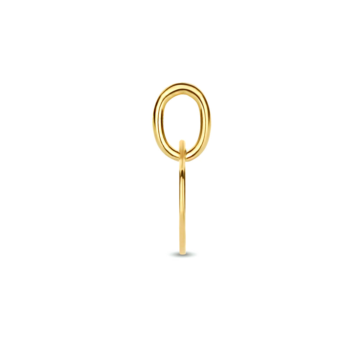 Hanger letter D 9K geelgoud #Letter_D
