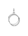 Zilveren gerhodineerde hanger zirkonia 18 mm - 1341230 - PansiteNederland.nl