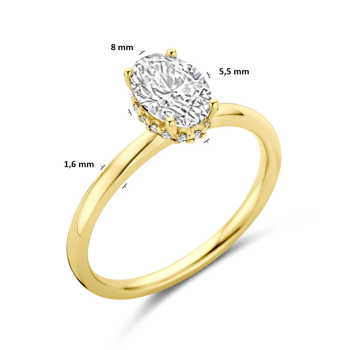 Fantasy Collection 14K Geelgouden Diamanten Ring 4036215
