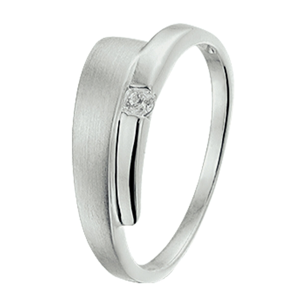 Fantasy Collection Gerhodineerd Zilveren Ring met Zirkonia 1320384