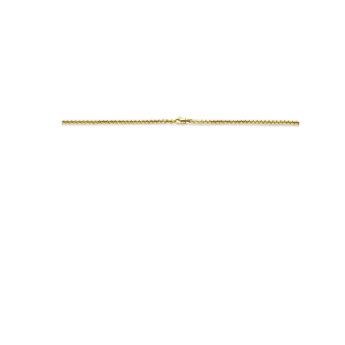 Fantasy Collection Collier massief 3,0 mm 45 cm Silgold (geel met zilverkern)