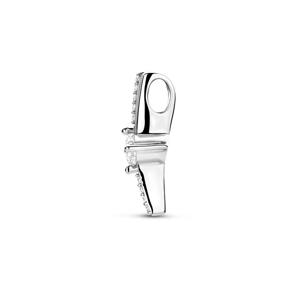 Zilveren gerhodineerde hanger zirkonia 17,5 mm - 1341228 - PansiteNederland.nl