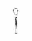 Zilveren gerhodineerde hanger hartje zirkonia 21 mm - 1341905 - PansiteNederland.nl
