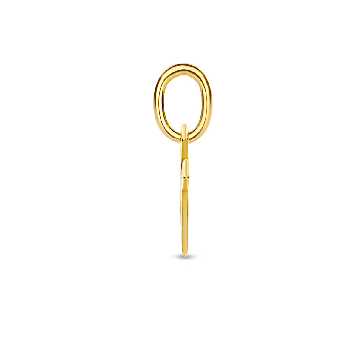Hanger letter K 9K geelgoud #Letter_K