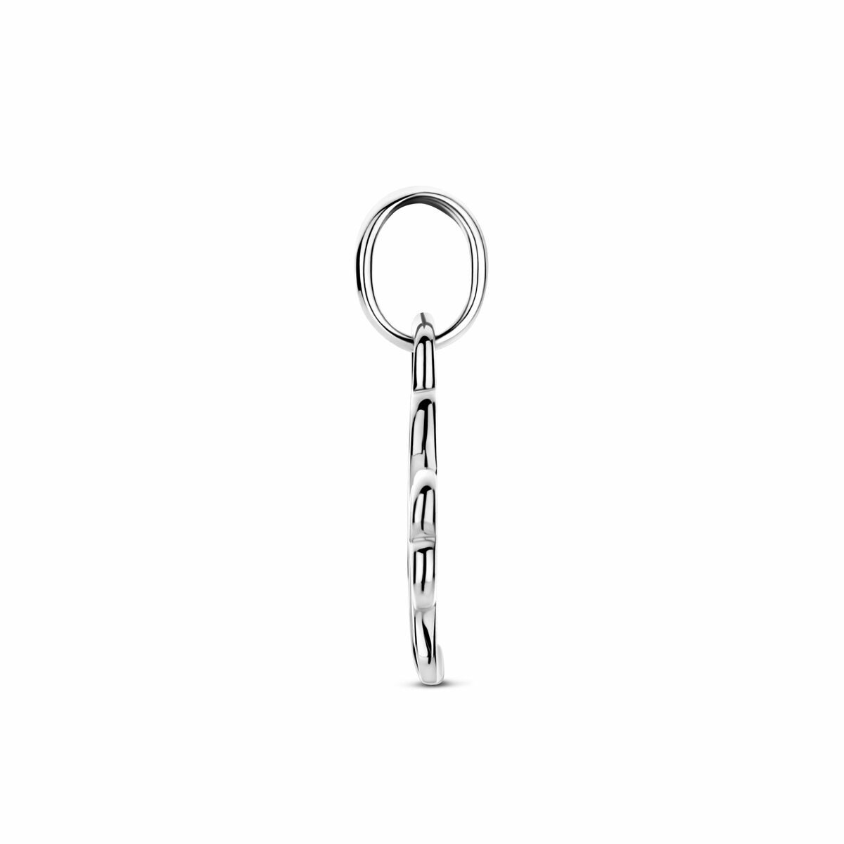 Zilveren gerhodineerde hanger klavertje 17 mm - 1341923 - PansiteNederland.nl