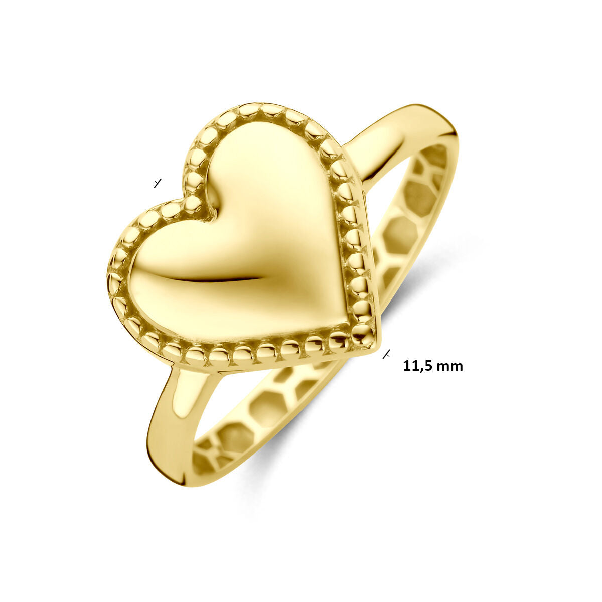 Fantasy Collection Ring hartje 14K geelgoud