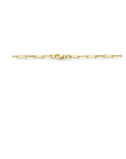 14K Geelgoud Collier Paperclip Vierkante Buis 3,0 mm 4022513 - PansiteNederland.nl