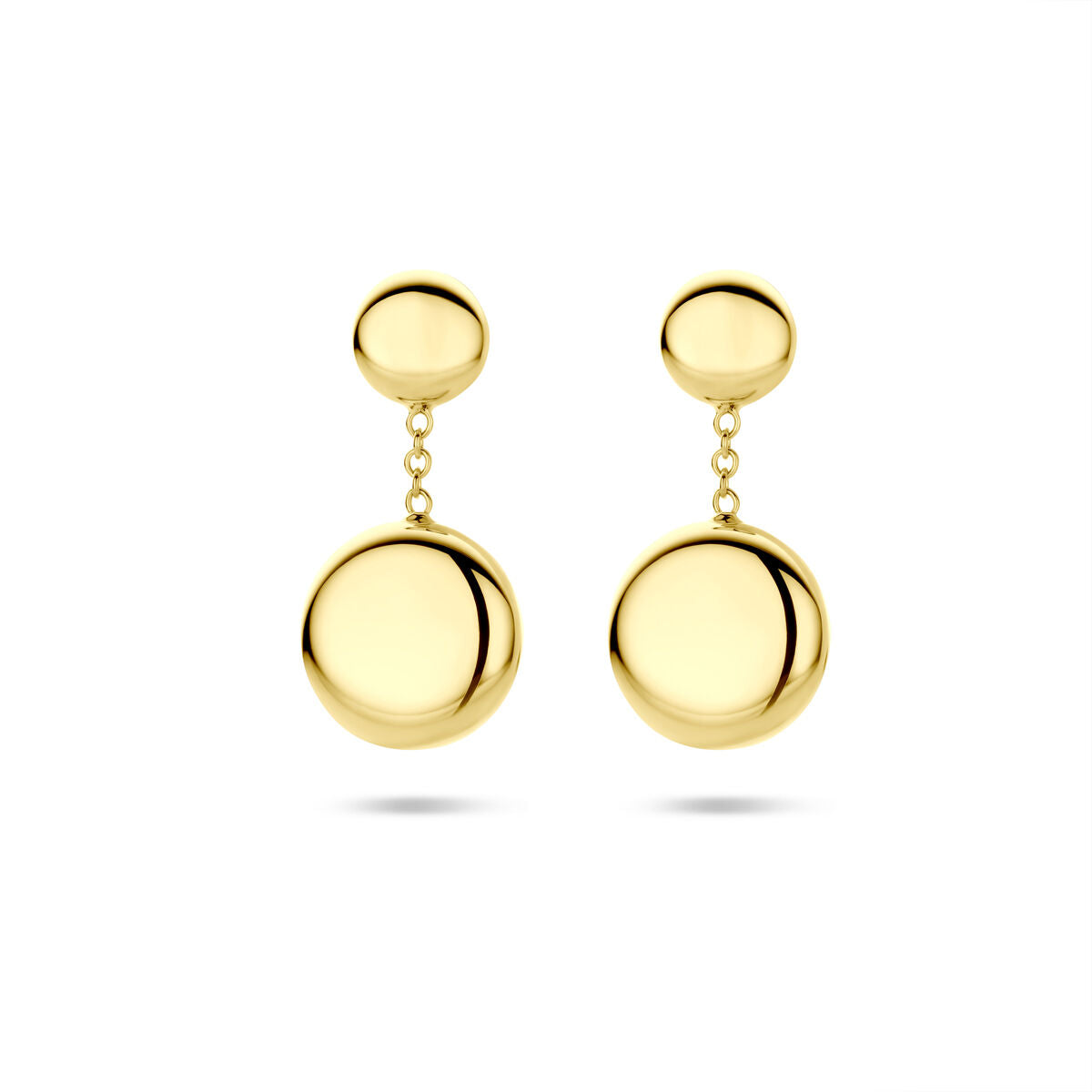 14K geelgouden oorhangers 21 mm - 4034442 - PansiteNederland.nl