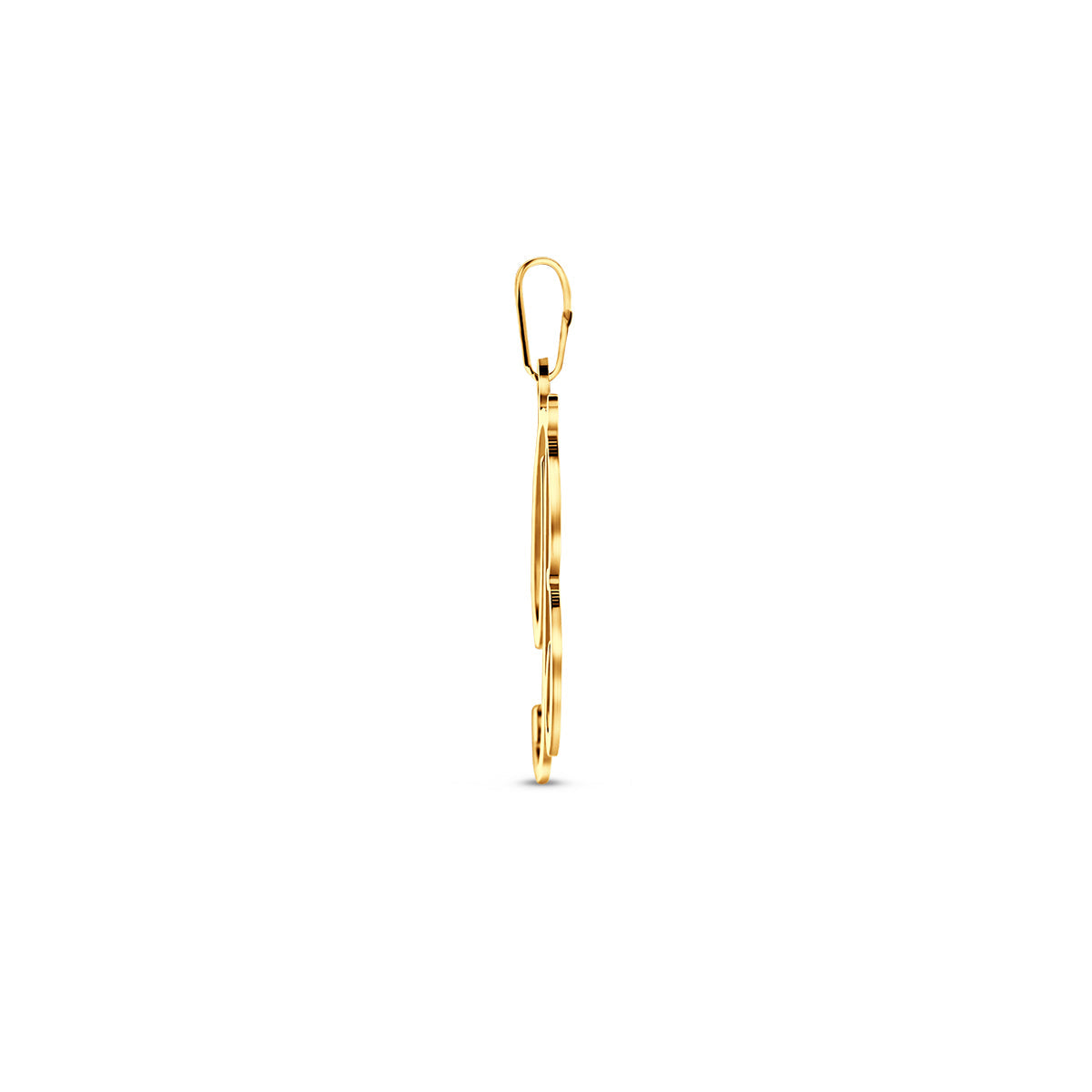 Hanger sierletter B 30,5 mm 14K geelgoud #Letter_B