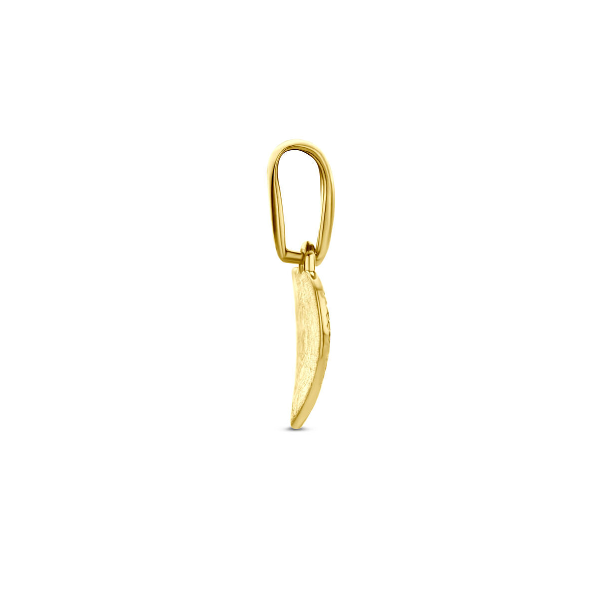14K geelgouden hanger hartje poli/mat 13 mm - 4034335 - PansiteNederland.nl