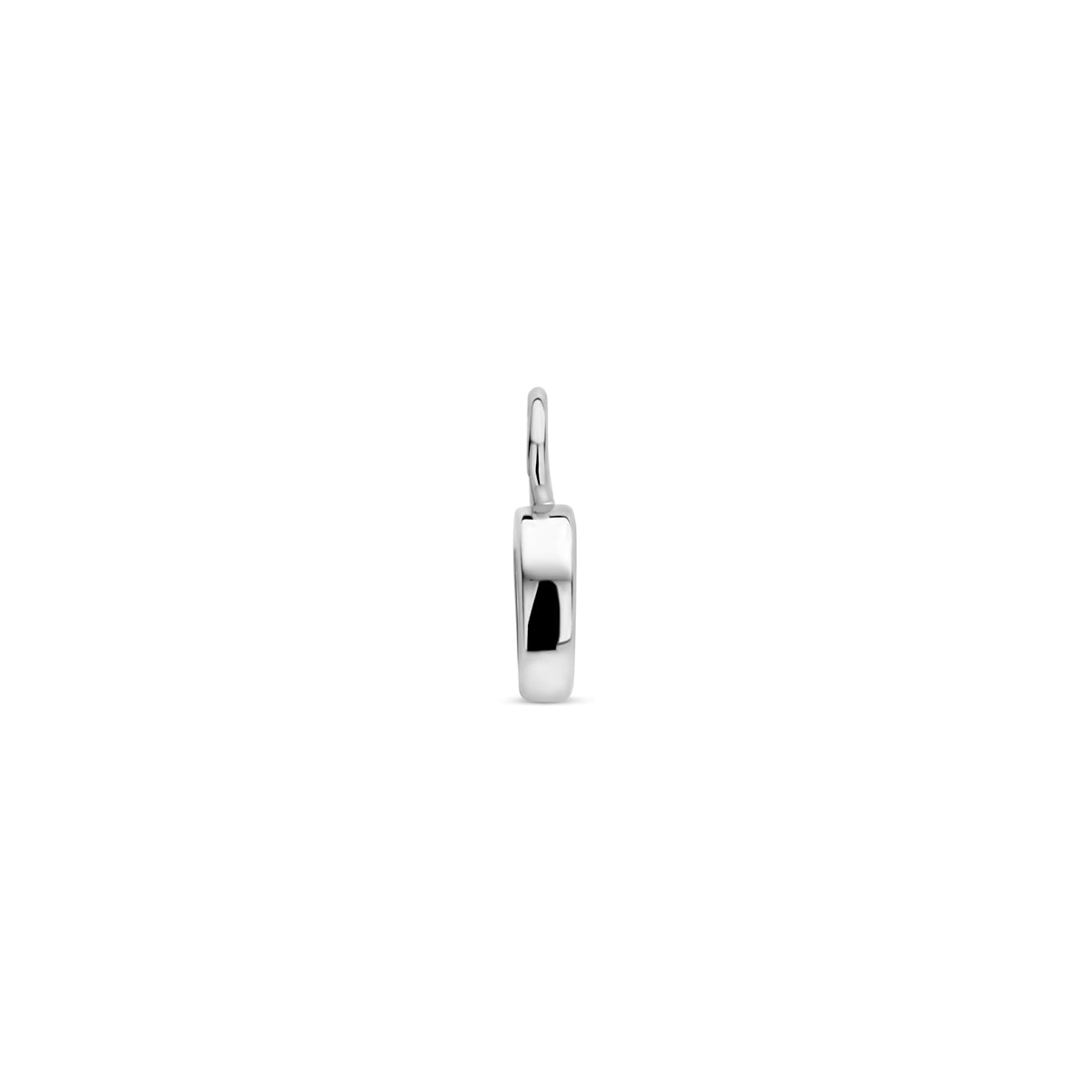 Oorringhanger letter D 6 mm zilver #Letter_D