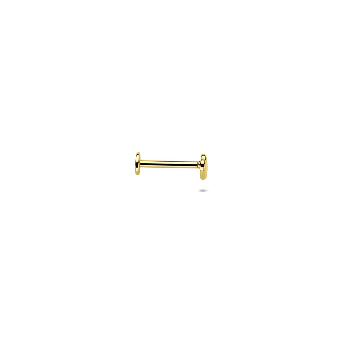 Fantasy Collection Flat back piercing hartjes 3,5 mm 14K geelgoud