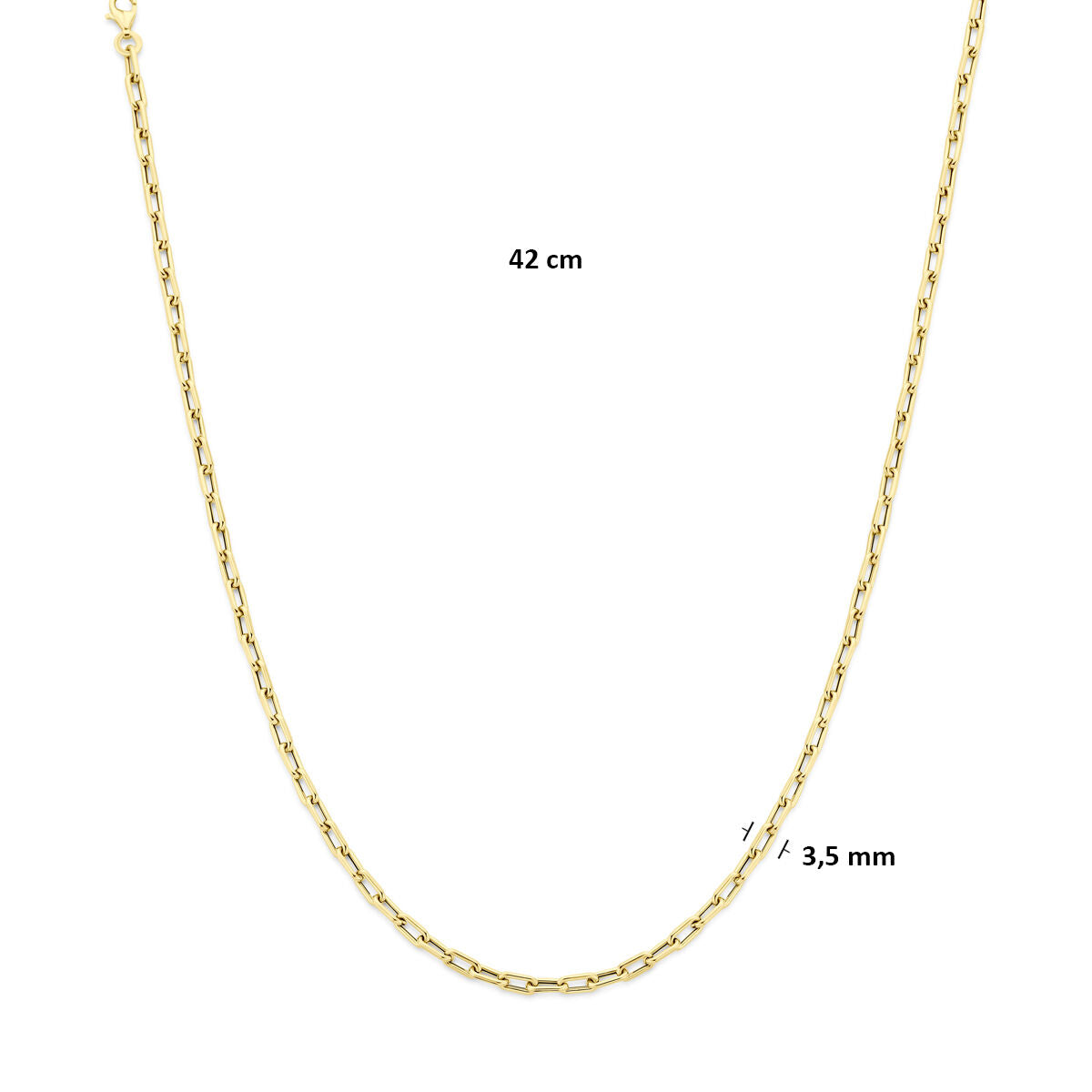 Fantasy Collection Collier 3,5 mm 42 cm 14K geelgoud