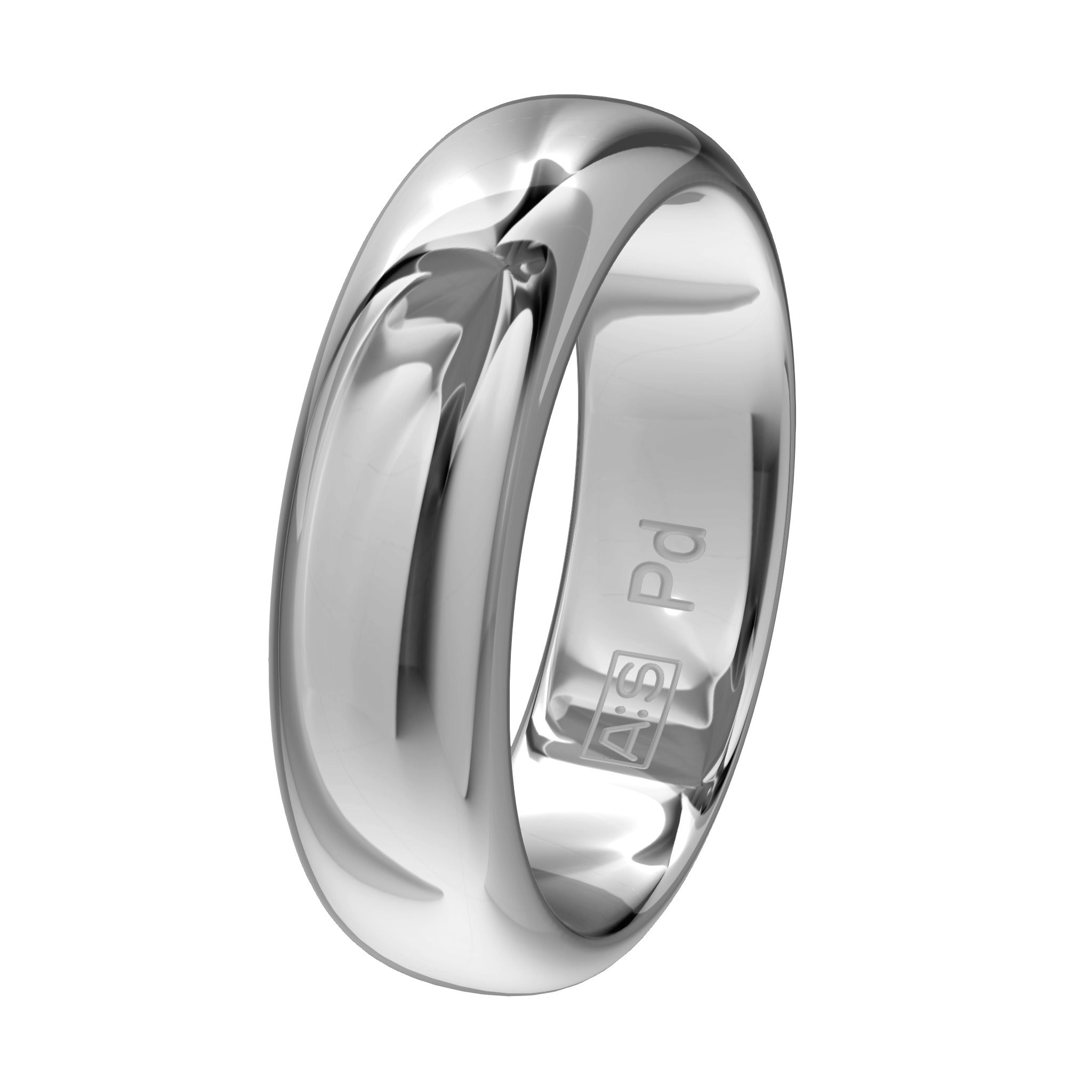 Aller Spanninga Trouwring 103 Palladium 585