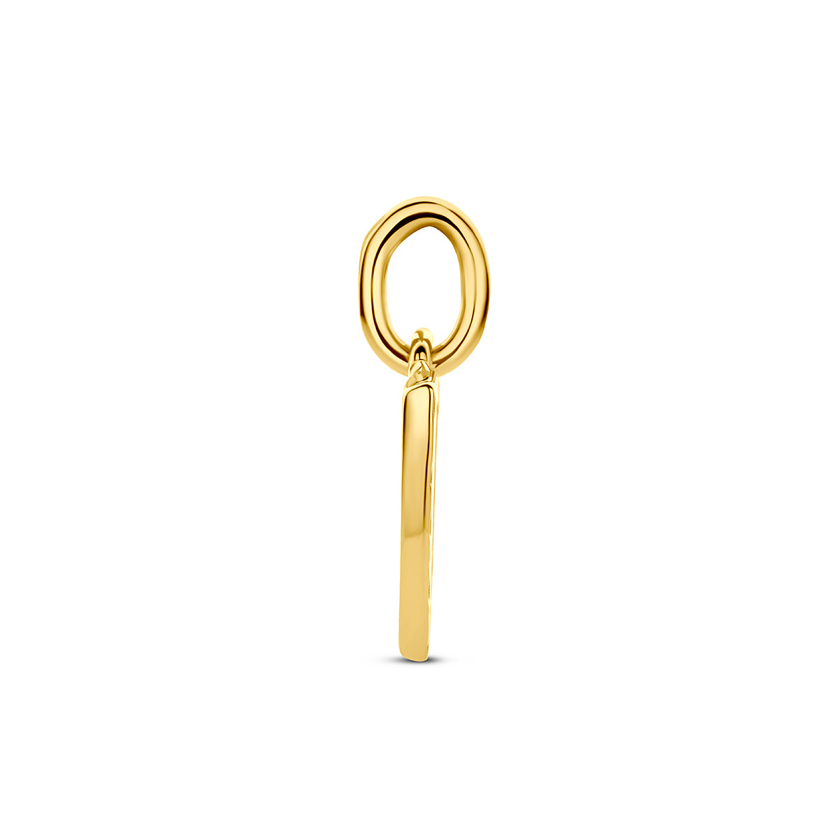 Hanger letter V 11,5 mm 14K geelgoud #Letter_V