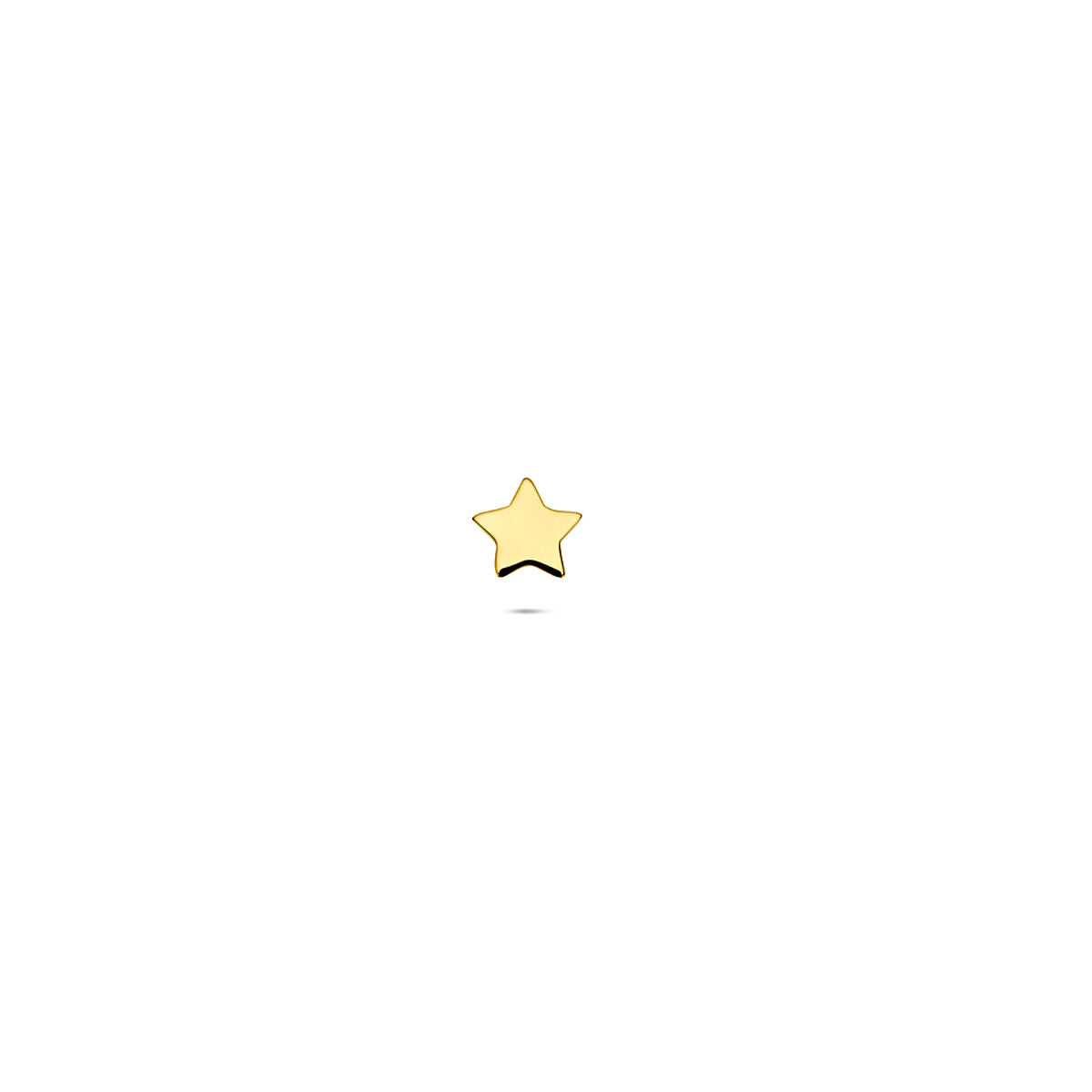 Fantasy Collection Flat back piercing ster 3,5 mm 14K geelgoud