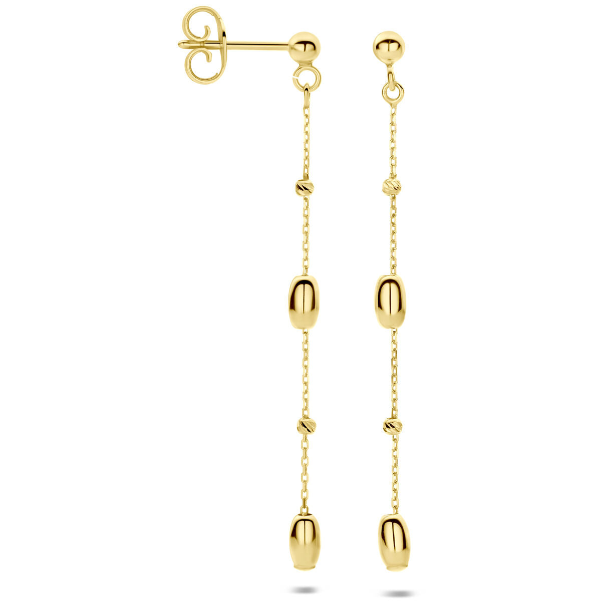 Oorhangers 14K geelgoud 50 mm
