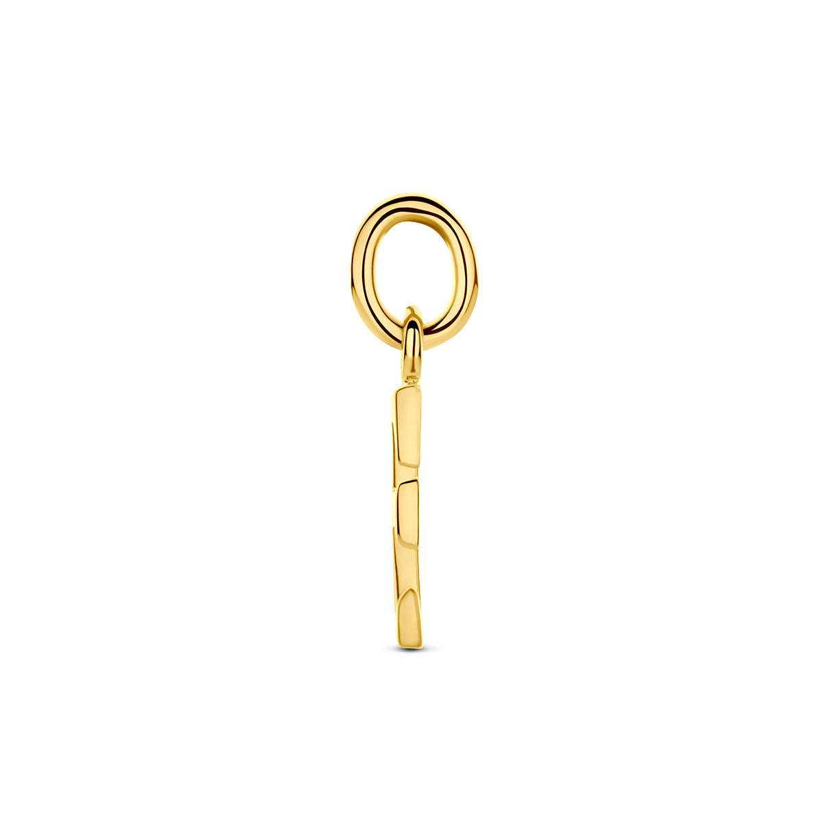 Hanger letter E 12,5 mm 14K geelgoud #Letter_E