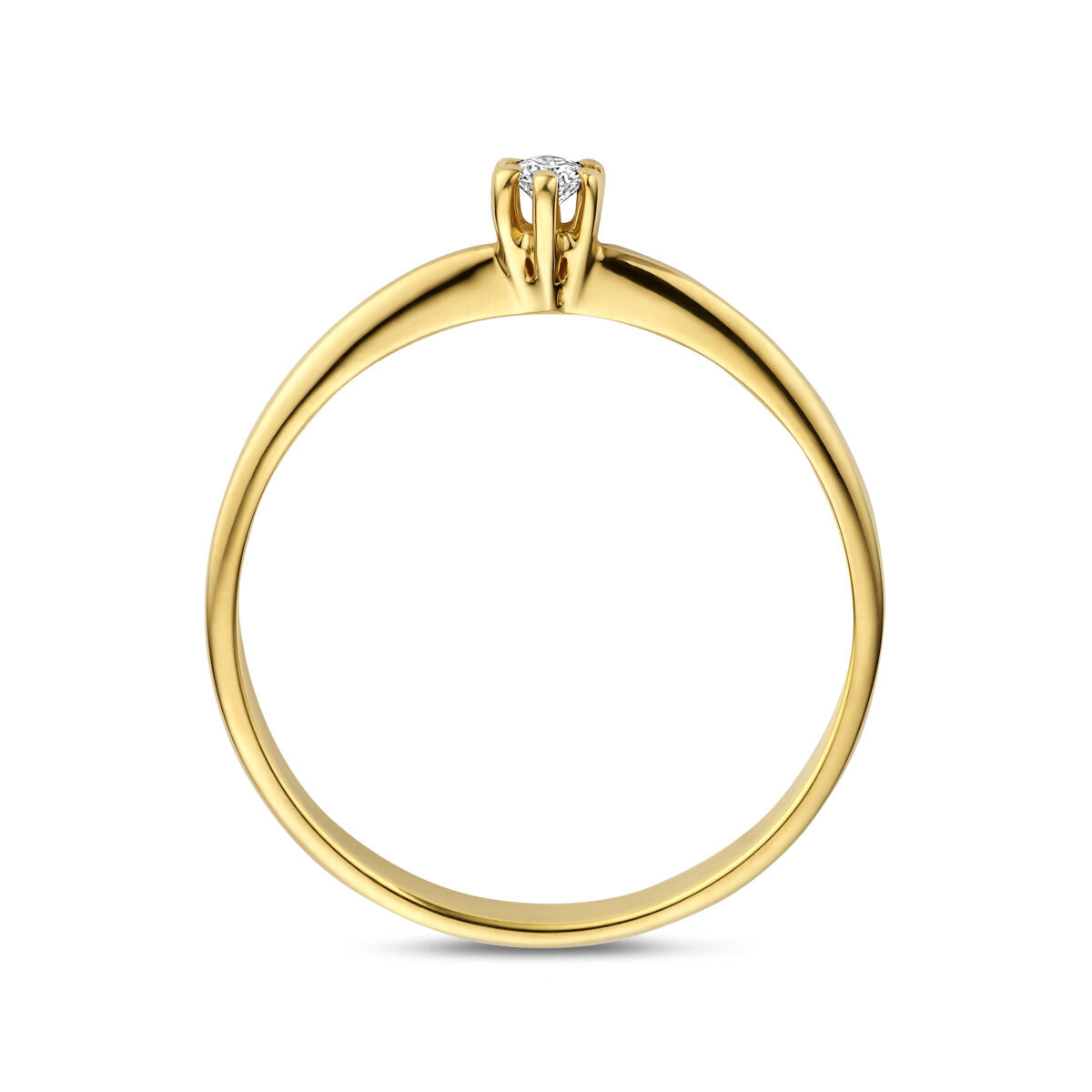 Fantasy Collection Ring lab grown diamant 0.05ct g vs 14K geelgoud