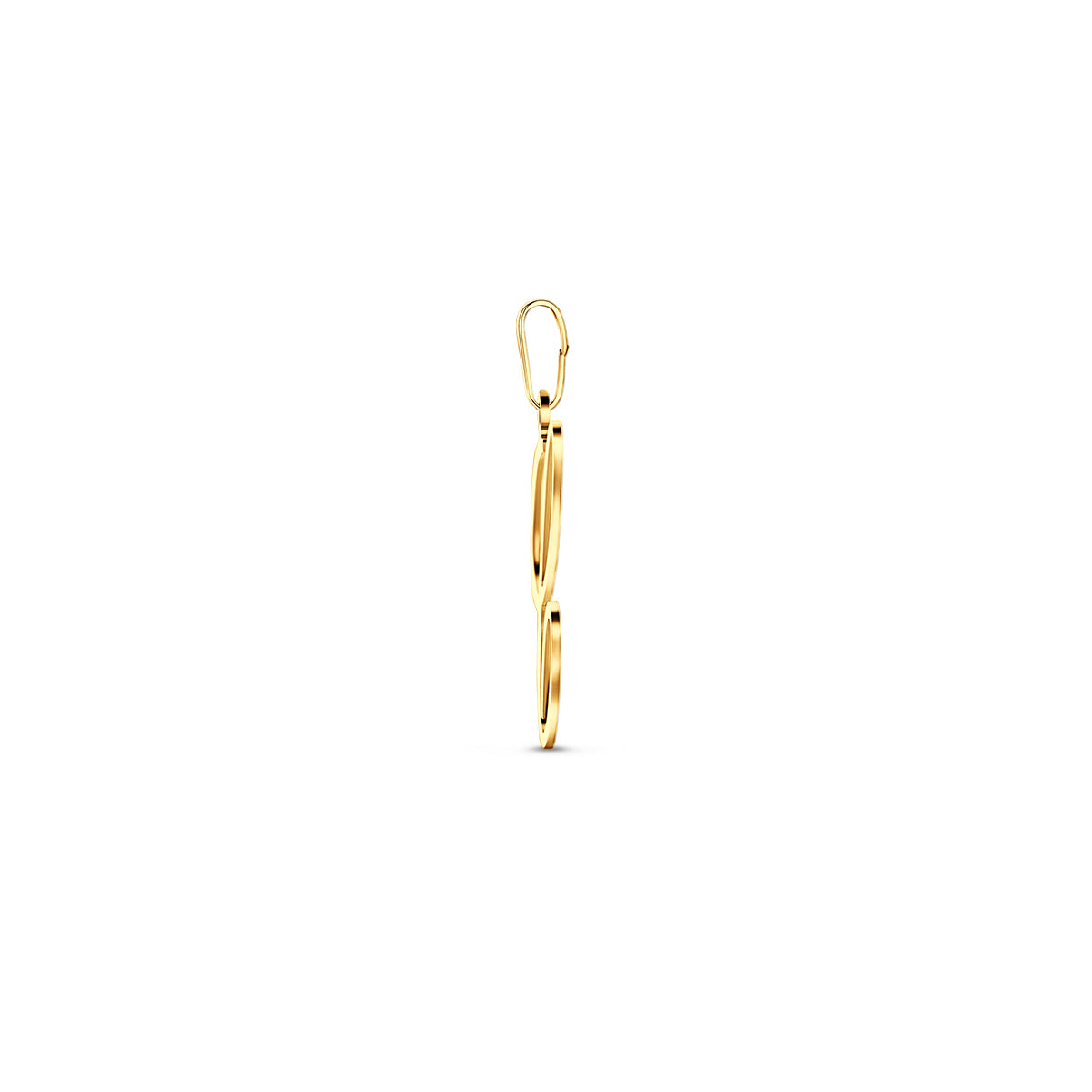 Hanger sierletter C 19 mm 14K geelgoud #Letter_C